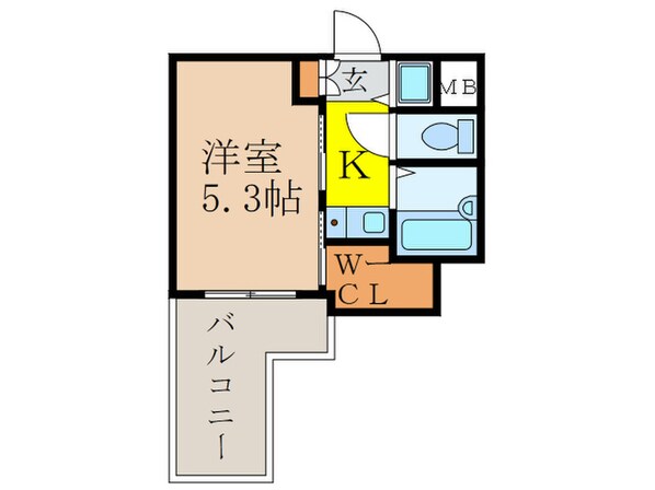 ｼﾃｨｰﾗｲﾌﾃﾞｨﾅｽﾃｨ新大阪の物件間取画像